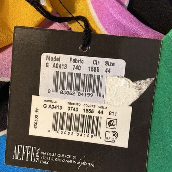 Philosophy di Lorenzo Serafini Long one shoulder dress multi colored - Picture 7 of 13